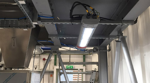 Hazardous Area Lighting For A Flour Production Area