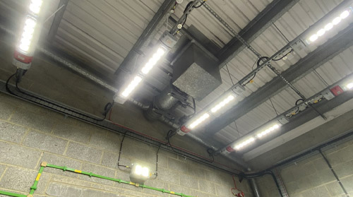 Installation Of Hazardous Area Lighting In A Flammable Store