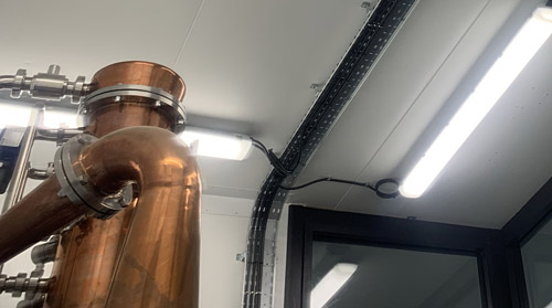 Installation Of New Hazardous Area Lighting In A Gin Distillery